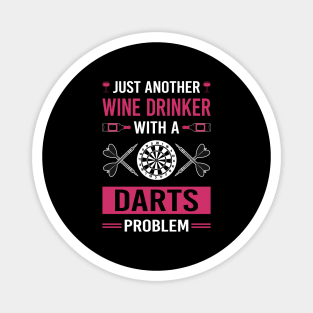 Wine Drinker Darts Magnet